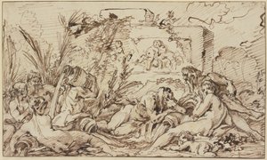 Ninfas e deuses dos rios de François Boucher
