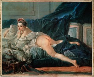 Odalisca, uma de três versões de Francois Boucher
