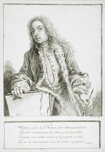 Retrato de Antoine Watteau de François Boucher