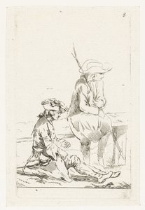 Um soldado e um camponês de François Boucher
