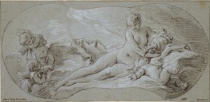 Vénus embriaga Cupido com néctar de François Boucher