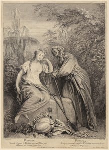 Vertumno e Pomona de François Boucher