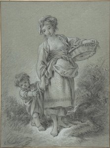 Mulher e Rapaz de François Boucher