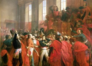 Bonaparte e o Conselho dos Quinhentos em St. Cloud, 10 de novembro de 1799, 1840 (detalhe de 50509)