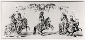 Carrossel para Louis XIV (1639-1715) c.1662 de Francois Chauveau