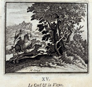 Fábulas de Jean de La Fontaine (1621-95). Ilustração de François Chauveau (1613-1676). Edição de 1728. de Francois Chauveau