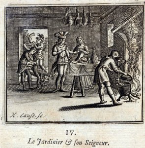 Fábulas de Jean de La Fontaine (1621-95). Ilustração de François Chauveau (1613-1676). Edição de 1728. de Francois Chauveau