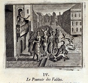 O Poder das Fábulas. Fábulas de Jean de La Fontaine (1621-95). Ilustração de François Chauveau (1613-1676). Edição de 1728. de Francois Chauveau