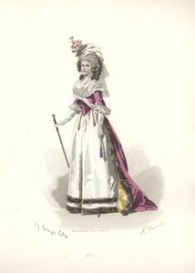 Mulher em traje de pele, era de Maria Antonieta.