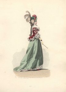 Mulher de casaco e saia, era de Maria Antonieta.
