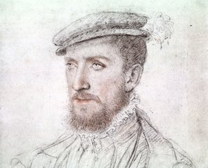 Gaspard de Coligny (1519-1572) (desenho) de François Clouet