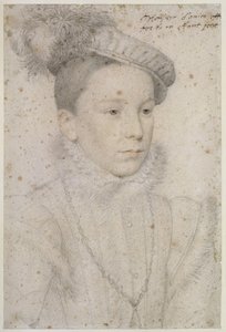 Retrato de Henri em criança, o futuro rei Henrique III de François Clouet