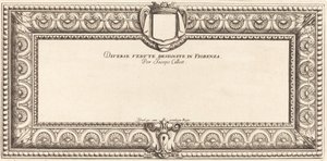 Página de rosto para "Várias paisagens italianas" de Callot