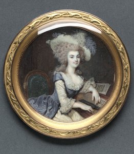 Retrato de uma mulher em um cravo, c. 1788