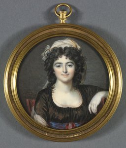 Retrato de uma mulher em um vestido marrom, 1795.