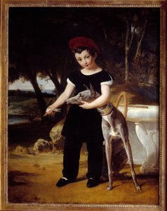 Retrato do Duque de Bordeaux (1820-1883), Conde de Chambord no Chateau de Villeneuve l