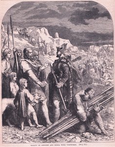 Tratado de Hengist e Horsa com Vortigern AD 600 de Francois Edouard Zier