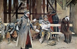 O Hospital do País, 1916 de Francois Flameng