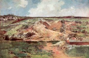 The Funnel of Carency, Artois, França, junho de 1915, 1926. de Francois Flameng