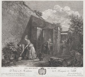 Os Discípulos de Flora, 1778. de Francois Godefroy