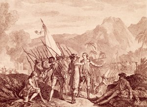A captura francesa de Tobago de Francois Godefroy