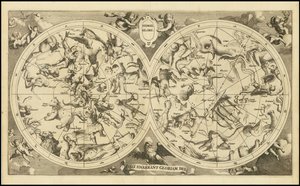 Mapa celeste de 1720 - Hemel Globe. Coeli Enarrant Gloriam Dei de François Halma