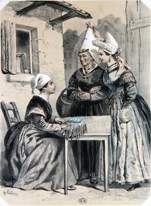 Lacemakers of Caen in Normandy, de 