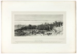 Captura do Bastião n.º 9, de Recordações de Itália: A Expedição a Roma de Francois Hippolyte Lalaisse