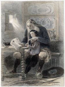 O homem de Briec (Finistère) - em "Galerie armoricaine" de Lalaisse e Benoit.