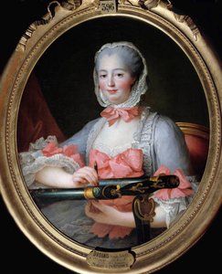 Retrato de Jeanne Antoinette Poisson, Marquesa de Pompadour (conhecida como Madame de Pompadour de Francois Hubert Drouais