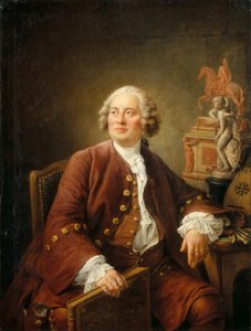 Retrato do escultor Edmé Bouchardon 1698-1762, 1758. de Francois Hubert Drouais