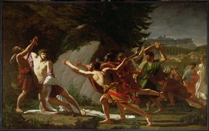 Morte de Caio Graco (BC c.159-121), 1792-1797 de Francois Jean Baptiste Topino Lebrun