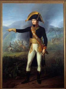 Retrato no pé do General Charles Leclerc (1772-1802) Pintura de François Joseph Kinson (1771-1839) Malmaison, musee du chateau do século XIX