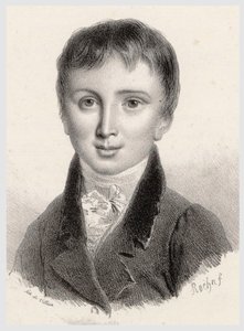 Franz Liszt aos 11 anos, c. 1822. de Francois Le Villain