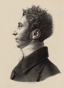 Retrato de Franz Xavier Wolfgang Mozart 1791-1844, década de 1820. de Francois Le Villain