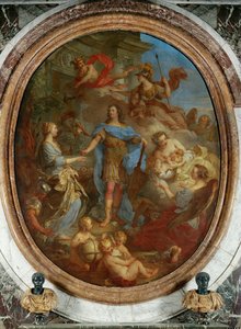 O rei Luís XV trazendo a paz à Europa (pintura sobre tela)