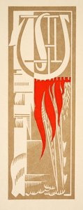 Ilustração gráfica do PROMETHEUS acorrentado por Aeschylus, bar. 1941 (estêncil) de Francois Louis Schmied