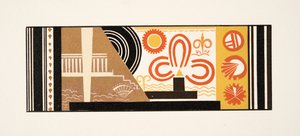 Ilustração gráfica do PROMETHEUS acorrentado por Aeschylus, bar. 1941 (estêncil) de Francois Louis Schmied