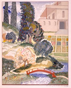 Ilustração de &39;Kim&39;, por Rudyard Kipling, pub. 1930 de Francois Louis Schmied