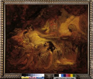 Sansão e Dalila (óleo sobre tela) de Francois Maury