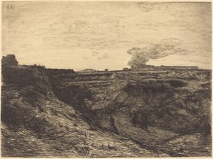 Pedreira perto de Montmartre de Francois Nicolas Chifflart
