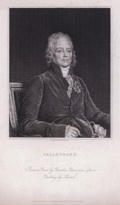 Charles Maurice de Talleyrand-Perigord, político e diplomata francês (gravura)