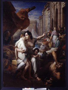 Monsenhor de Belsunce durante a Peste de Marselha de Baron François Pascal Simon Gérard