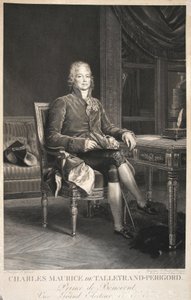 Charles Maurice de Talleyrand-Perigord, Príncipe de Benevento, Vice-Grande Eleitor, pub. 1809 de Francois Pascal Simon Gerard