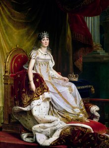 Joséphine de Beauharnais, a primeira esposa de Napoleão Bonaparte 1763-1814 em traje de coroação, 1807-1808