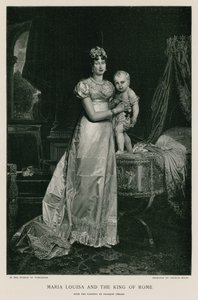 Maria Louisa e o rei de Roma de Francois Pascal Simon Gerard