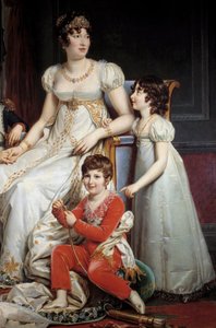 Retrato de Marie-Annonciade conhecida como Caroline Bonaparte de Francois Pascal Simon Gerard