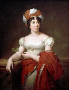 Retrato do autor Baronesa Anne Louise Germaine de Stael 1766-1817 de Francois Pascal Simon Gerard