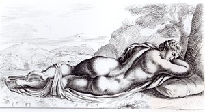 Hermafrodita nos Jardins Borghese, c.1653 de Francois Perrier