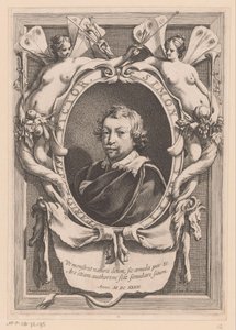 Retrato de Simon Vouet Pintor de Paris Simon Vouet (título no objeto) de Francois Perrier